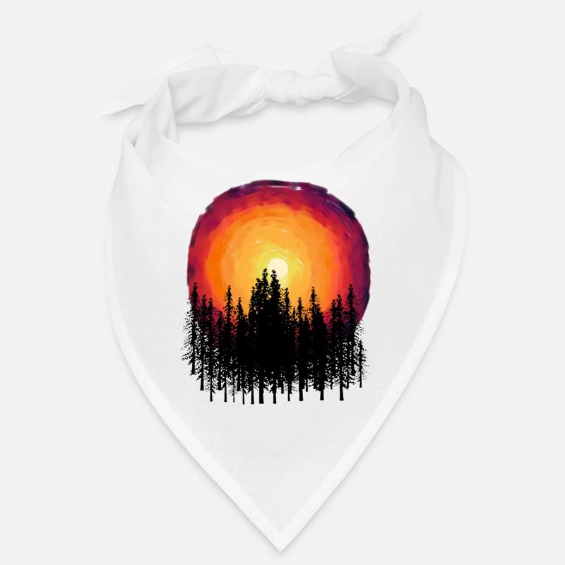 Forest Nature Flora Botanical Sunset Trees Bandana