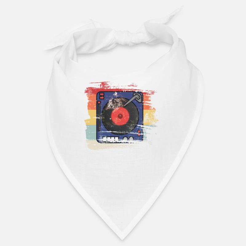 Retro 80s and 90s Record player Bandana