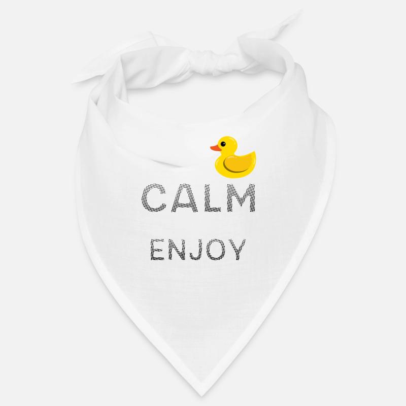 Rubber duck squeaky duck - Bandana - white