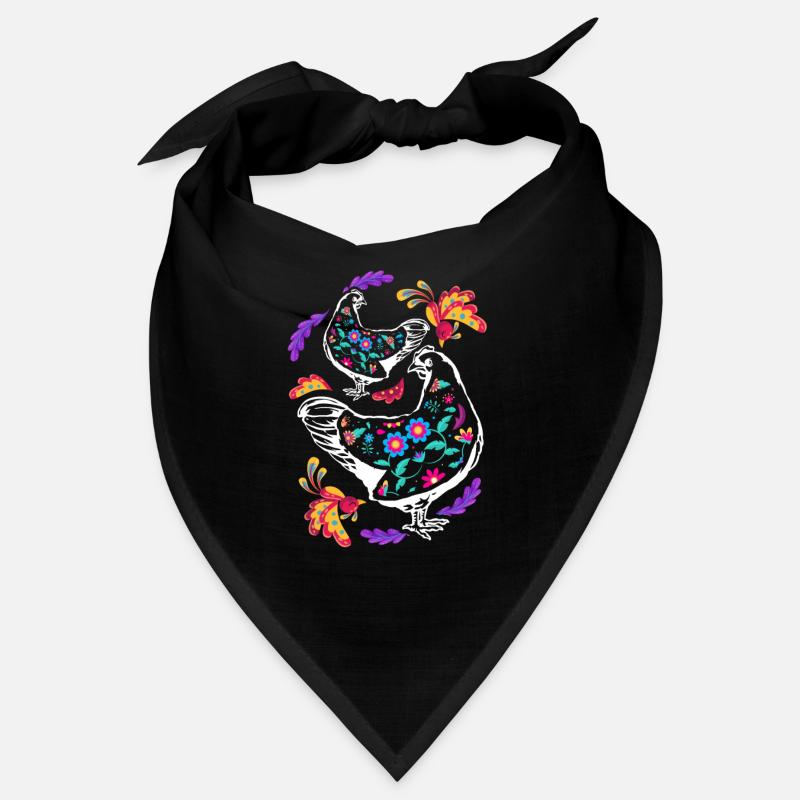Bunte Hühner Bandana