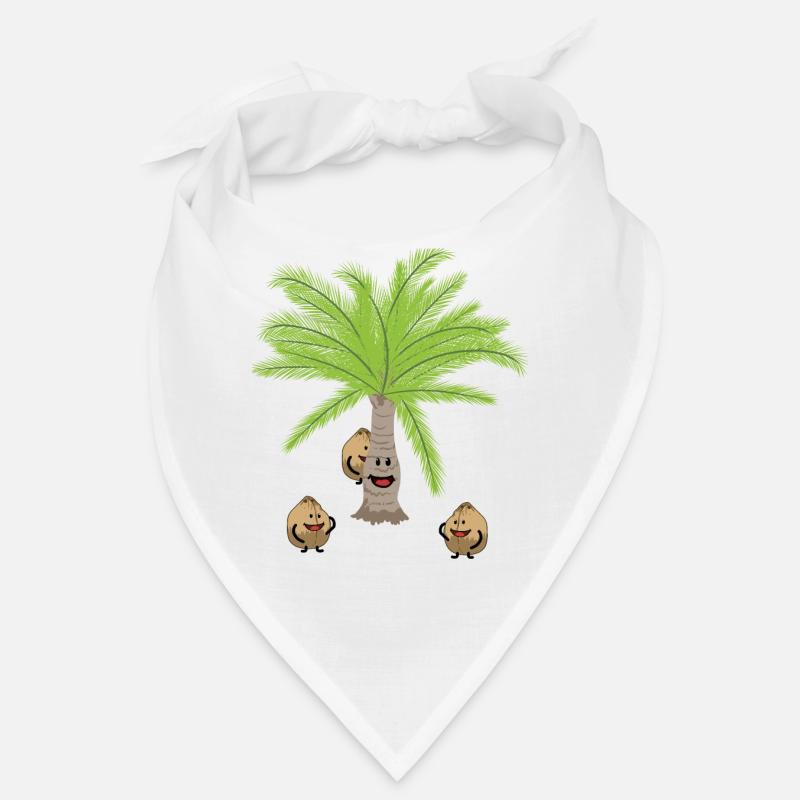 Coconut Palm Trees Nut Nuts Botanical Bandana