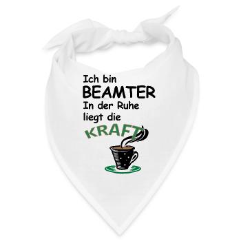 Beamter, öffentlicher Dienst, Beamte Geschenk - Bandana - Weiß - Vorne