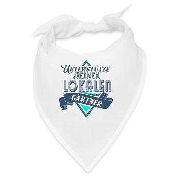 Unterstutze deinen Lokalen Gartner - Bandana - Weiß - Vorne