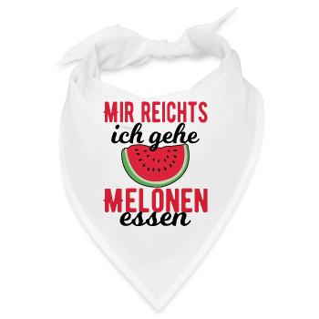 Melone - Bandana - Weiß - Vorne