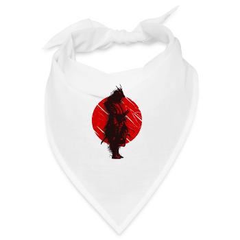 Samurai Tshirt Nippon Shirt für Japan - Bandana - Weiß - Vorne