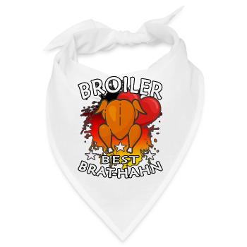 broiler best brathahn ddr - Bandana - Weiß - Vorne