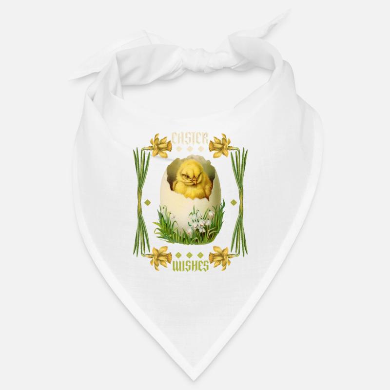 Pâques, Joyeuses Pâques, Poussins d’oeufs vintage rétro Bandana