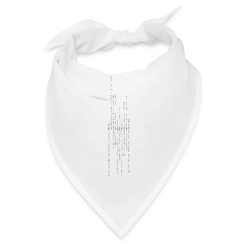 Düsseldorf vertikal - Bandana - Weiß - Vorne