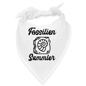 Fossilien Steine Ausgrabung Geologie Helm Picke - Bandana - Weiß - Vorne