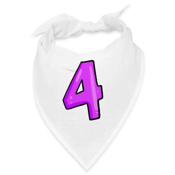 4 - Bandana - Weiß - Vorne