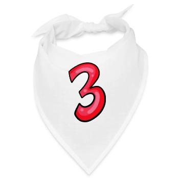 3 - Bandana - Weiß - Vorne