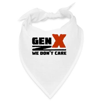 Generation X - Es ist uns egal - Bandana - Weiß - Vorne