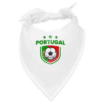 Retro Portugal Fußball Fußball Fanland - Bandana - Weiß - Vorne