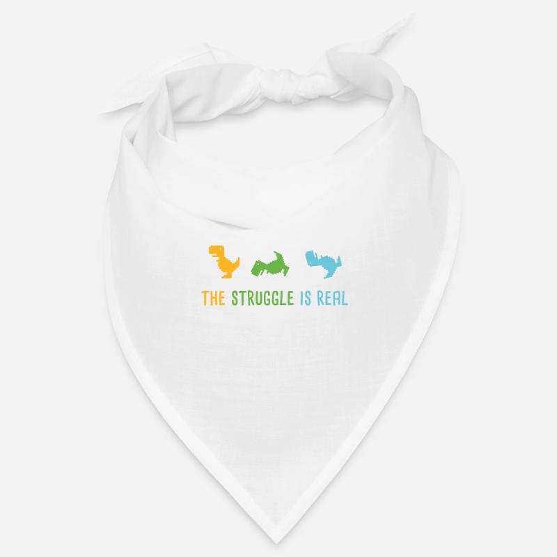 The Struggle Is Real Funny Dinosaur Gym Bandana