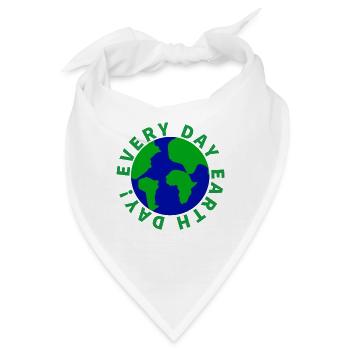 Umwelt, Klimawandel, Klimawandel - Bandana - Weiß - Vorne