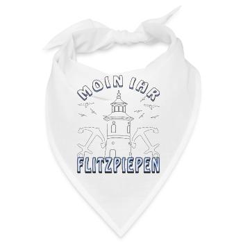 MOIN IHR FLITZPIEPEN - Bandana - Weiß - Vorne