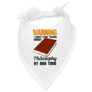 Philosophie Denker Freidenker Philosophen - Bandana - Weiß - Vorne