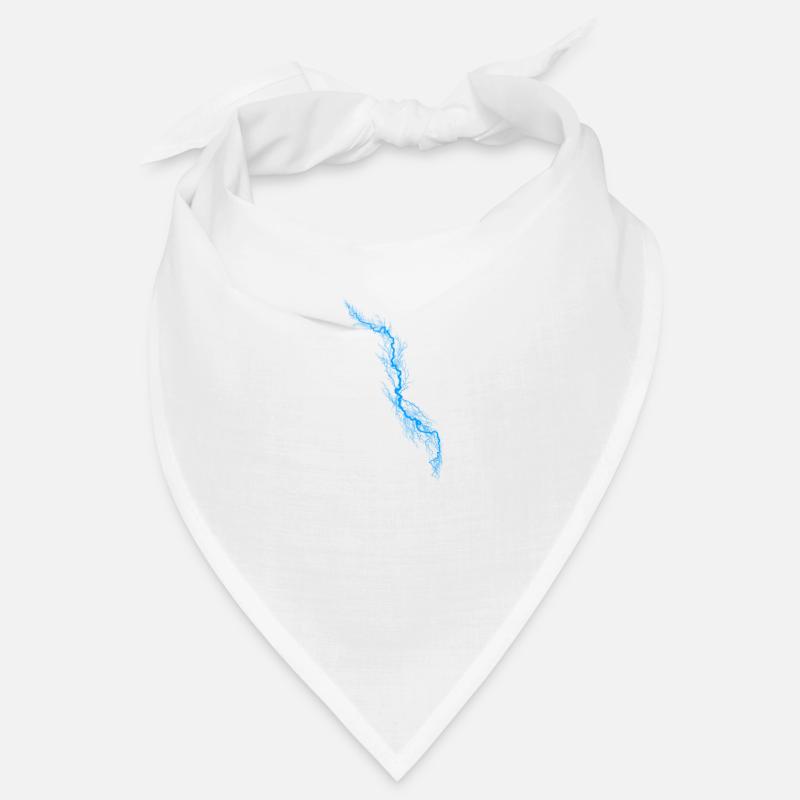 Blue Lightning Personalizable Thunderstorm Current Bandana