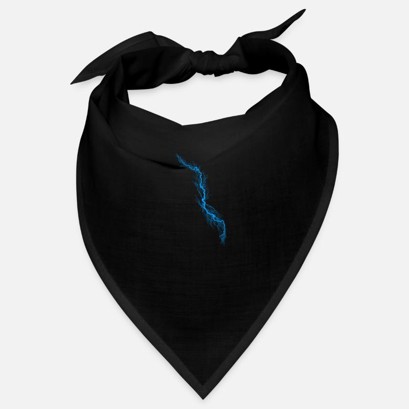 Blue Lightning Personalizable Thunderstorm Current Bandana