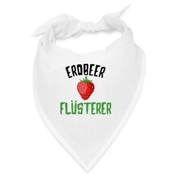 Erdbeeren - Bandana - Weiß - Vorne
