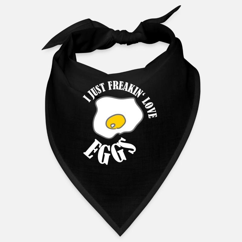 Egg yellow funny gift egg yolk eggs fried egg Bandana