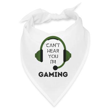 Gaming - I love Gaming - Bandana - Weiß - Vorne