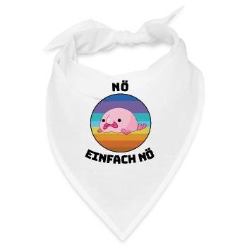 Blobfisch Tauchen Tier Meereskreatur Squad Fisch - Bandana - Weiß - Vorne