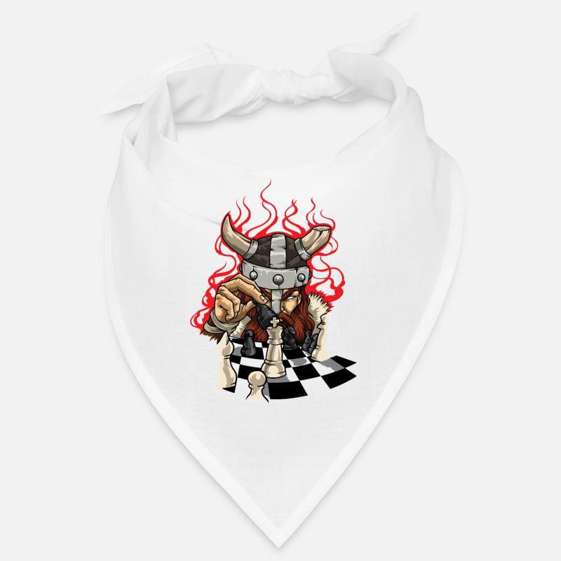 Mutiger Wikinger mit Schachbrett - Schach Bandana