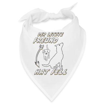 HUND DER LETZTE FREUND HAT FELL - Bandana - Weiß - Vorne