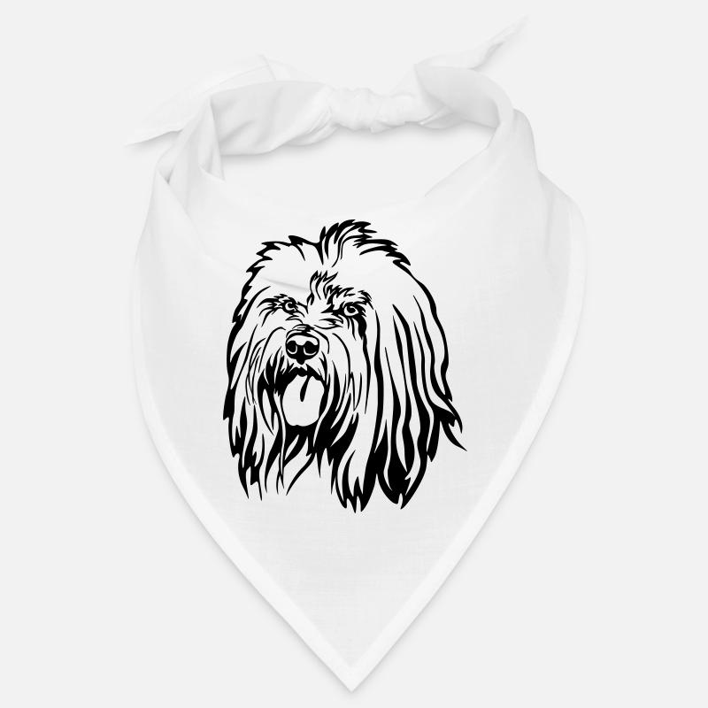 Tête de terrier tibétain Bandana