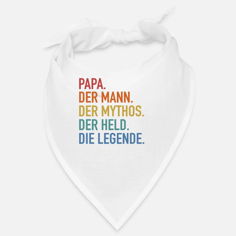 Papa Mann Mythos Held Legende - Daddy Vatertag Bandana