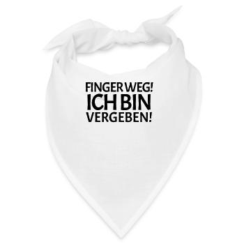 Vergeben Spruch - Bandana - Weiß - Vorne