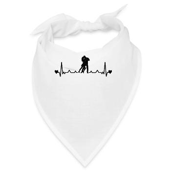 Tango Argentino Heartbeat Tanguera Tanguero - Bandana - Weiß - Vorne