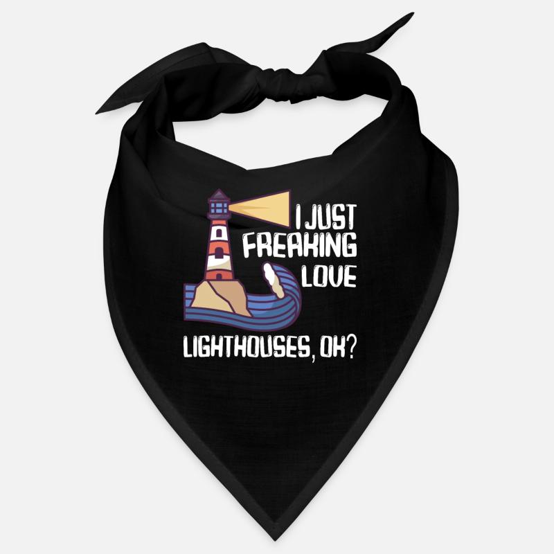 Lighthouse Seaside Nautical I just love lighthouse Bandana