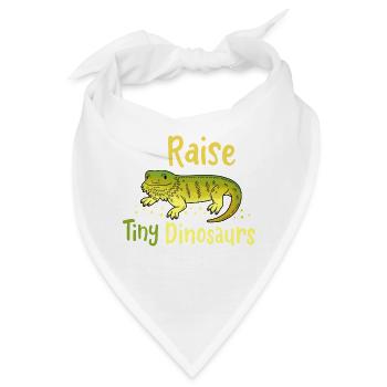 Bartagame Eidechse Reptilien - Bandana - Weiß - Vorne