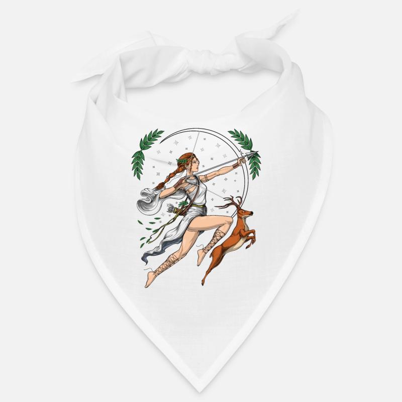 Déesse Artémis - Bandana - blanc