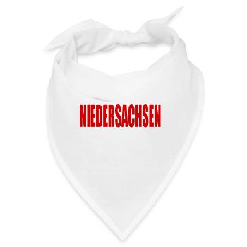 Niedersachsen Bundesland lustiges Niedersachsen - Bandana - Weiß - Vorne