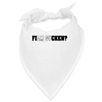 Film Gucken - Ficken - Bandana - Weiß - Vorne
