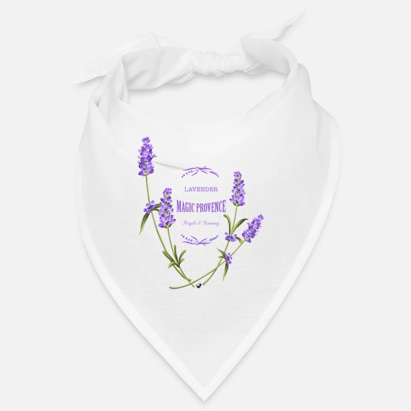 Lavande fleurs image avec inscription Bandana