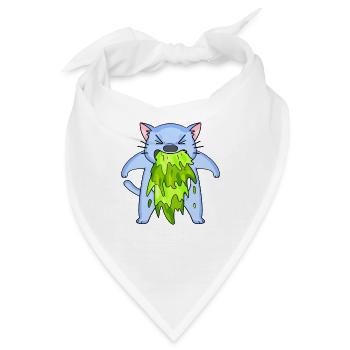 Erbrechen - Bandana - Weiß - Vorne