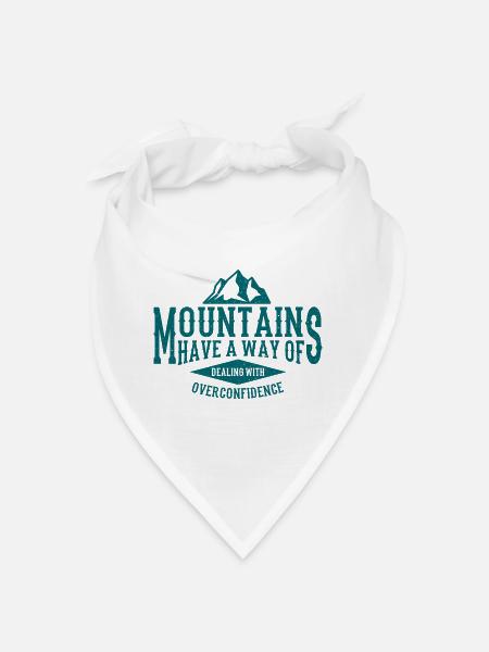 BERGE SPRUCH Hiking Outdoor Hiking Funny - Bandana - white