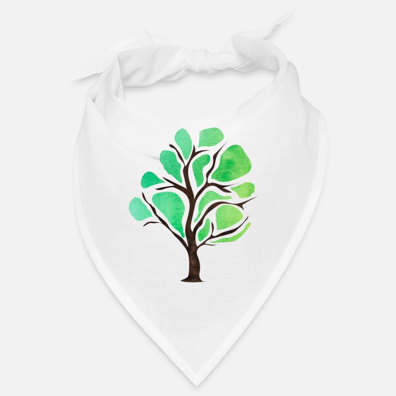 Baum Bäume Umweltschutz Naturschutz CO2 Sauerstoff - Bandana - Weiß