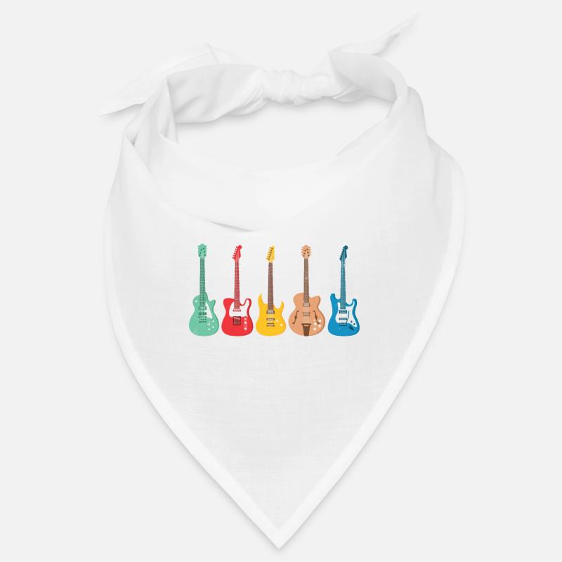 guitars - Bandana - white