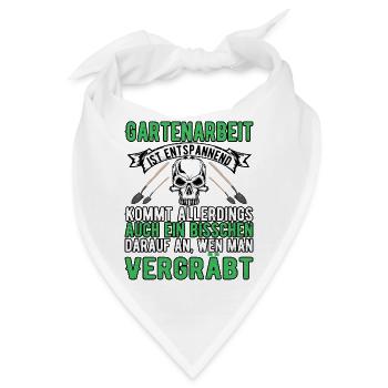 Gartenarbeit - Bandana - Weiß - Vorne
