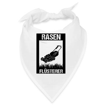 Rasen Flüsterer - Bandana - Weiß - Vorne