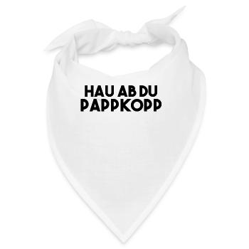 Plattdeutsch Beleidigungen Lustige Sprüche - Bandana - Weiß - Vorne