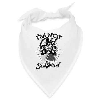Ich bin nicht alt ich bin gewürzt - Salz und Pfefferstreuer - Bandana - Weiß - Vorne