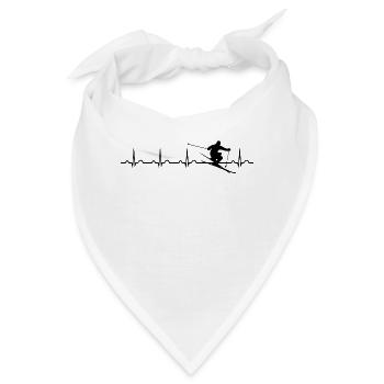 Ski Freeride Freestyle Slopestyle Ski Freerider He - Bandana - Weiß - Vorne