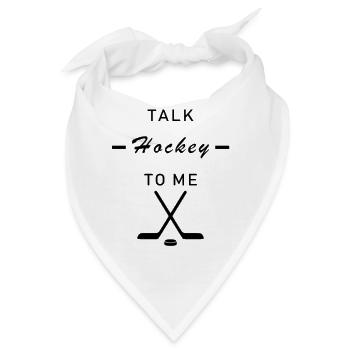 Eishockey Eishockey Eishockey Puck Ges - Bandana - Weiß - Vorne