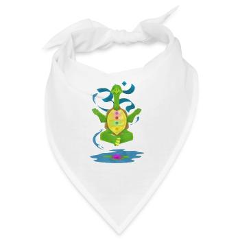 Yoga arbeit sport schildkröte meditation - Bandana - Weiß - Vorne